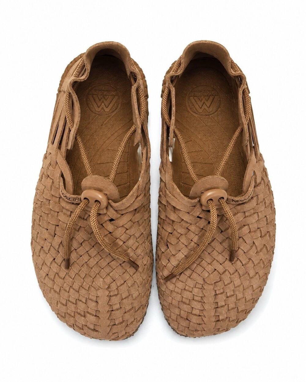 Malibu Unisex Sandals Latigo SUEDE Weave Shoe Vegan W 8 M 5 EUC